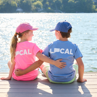 Youth Vintage Washed CT Local Tee Blue