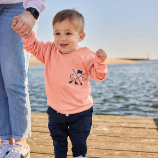Kids Coral Hooded UPF Sun Shirt