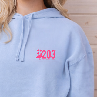 Cropped All You Need Is Love Hoodie