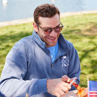 Vintage-Washed CT Local Quarterzip