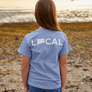 Youth Vintage Washed CT Local Tee Blue