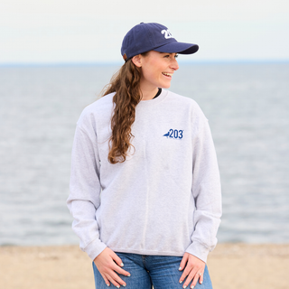 Classic 203 East Coast Crewneck - Ash Grey