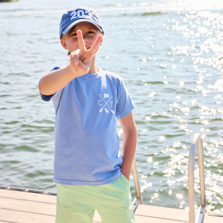 Youth Vintage Washed CT Local Tee Blue