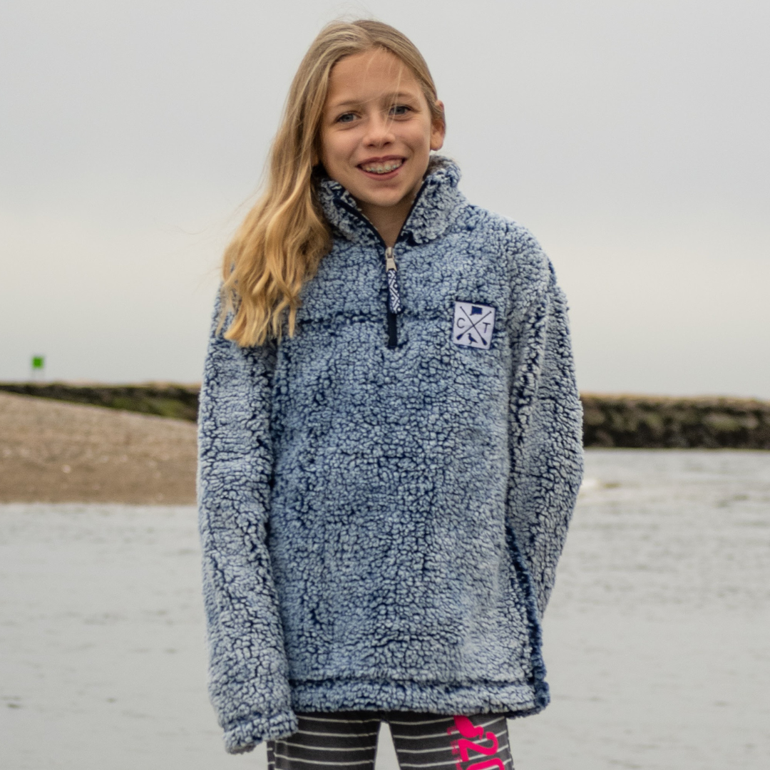 Junior sherpa pullover clearance