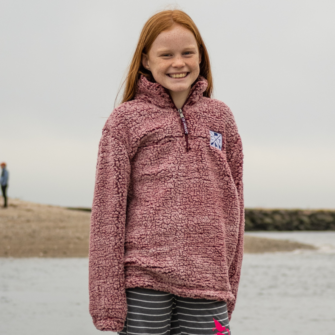 Children's sherpa pullover sales