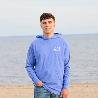 Vintage Washed 203 East Coast Hooded Long Sleeve