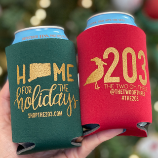 203 HOME for the Holidays Koozie