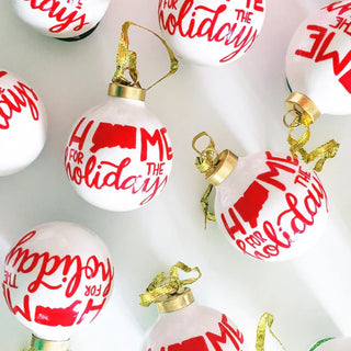 Home For The Holidays Globe Ornaments