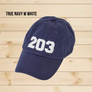 The 203's Classic Embroidered Baseball Cap